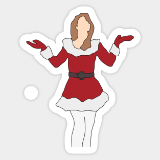 Mariah Carey All I Want For Christmas Is Snow Sticker